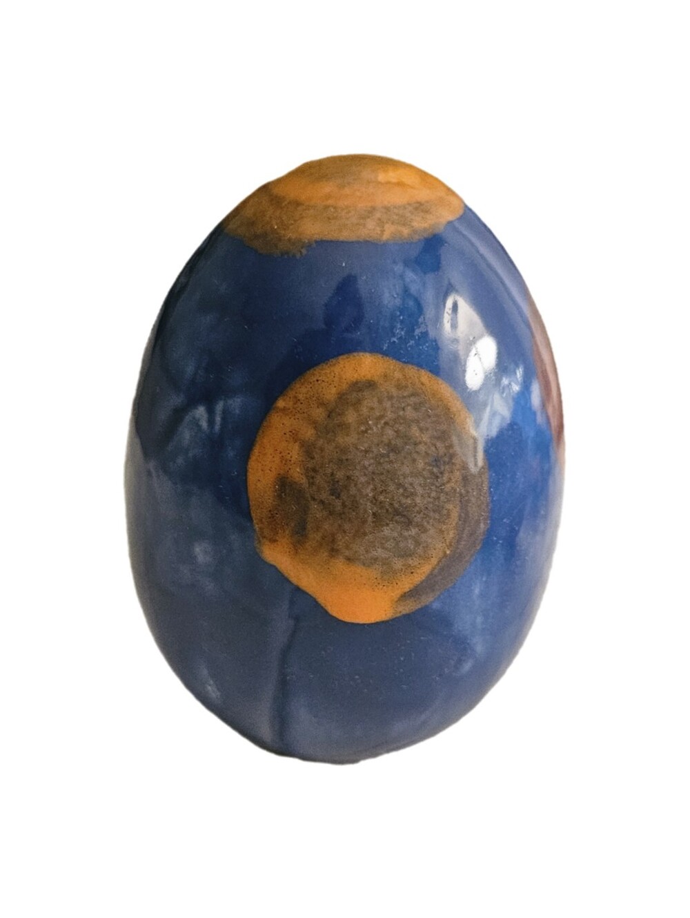 Vintage Hand Painted Ceramic Egg